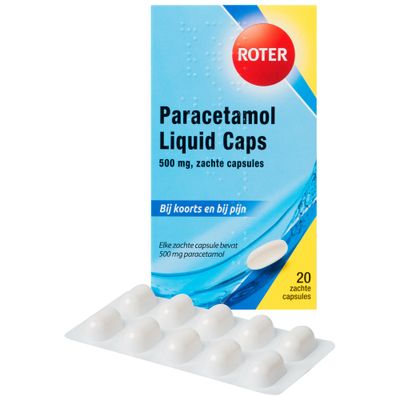 Roter Paracetamol Liquid Caps 500 Mg Gezonde Kennis